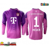Camisa de Futebol Bayern Munich Manuel Neuer #1 Goleiro Equipamento Alternativo 2025-26 Manga Comprida